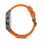 Victorinox FieldForce Sport GMT Herrenuhr gun metal bezel, black dial, orange rubber strap