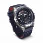 Victorinox Journey 1884 43mm, silver stainless steel case blue aluminium bezel/ dial/ rubber strap