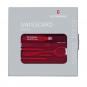 Victorinox Swiss Card Classic, 10 Funktionen Rot transparent