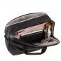 A E P Workbag *Sleek* Leather Business Work Bag mit Laptopfach Charcoal Black
