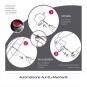 Knirps T.200 Medium Duomatic Automatischer Taschenschirm mit UV-Schutz Dot Art Red