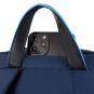 Piquadro PQ-RY Laptoprucksack für 15,6" aus Stoff und Leder Nachtblau