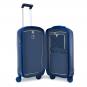 Roncato WE ARE GLAM TEXTURE Cabin Trolley 4-Rollen, 55/20cm Platino-Blue Pied De Poule