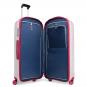 Roncato WE ARE GLAM TEXTURE Trolley L  4-Rollen, 78cm White-Red Satin