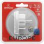 SKROSS Reiseadapter Country Adapter World to Europe Weiß