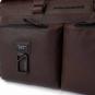 Piquadro Harper Reisetasche mit Trolley-Schlaufe dark brown