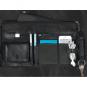 Piquadro Modus Erweiterbare Laptoptasche mit iPad®Air/Air2-Fach, Orga-Taschen und Regenschirmtasche Schwarz