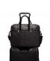 Tumi Alpha 3 Organizer-Laptop-Aktentasche aus Leder, erweiterbar black