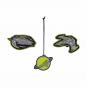 DerDieDas ErgoFlex "NEON" Schulrucksack-Set 5-teilig mit Sportbeutel Neon Fighter