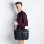 Piquadro Black Square Schmale Kurzgrifflaptoptasche 15" mit Tabletfach oceanblau