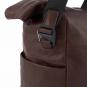 Piquadro Harper Reisetasche mit Trolley-Schlaufe dark brown