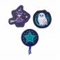 Scout Genius Exklusiv Superflash Schulranzen-Set 4-teilig mit Sportbeutel Purple Magic