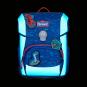 Scout Neo Exklusiv Superflash Schulranzen-Set 4-teilig Blue Dino