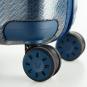 Roncato WE ARE GLAM TEXTURE Cabin Trolley 4-Rollen, 55/20cm Platino-Blue Pied De Poule