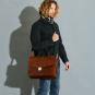 The Bridge Dante Leder-Aktenstasche 40cm Braun/Gold