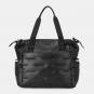 Hedgren Cocoon PUFFER Totebag Black-Würfel-Anhänger