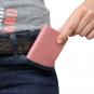 SecWal Kartenetui mit Münzfach Druckknopf Pink