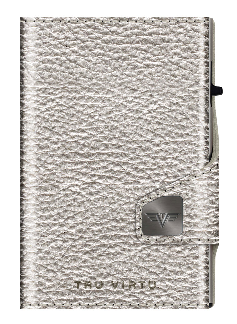 Tru Virtu Click & Slide Wallet Silver Metallic/Silver