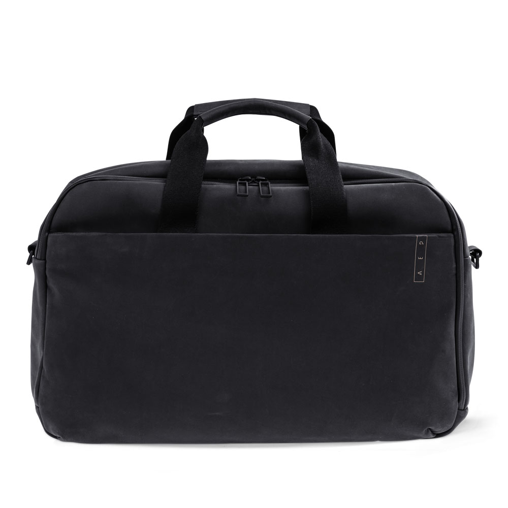 Thumbnail - A E P Workbag *Sleek* Leather Business Work Bag mit Laptopfach Charcoal Black