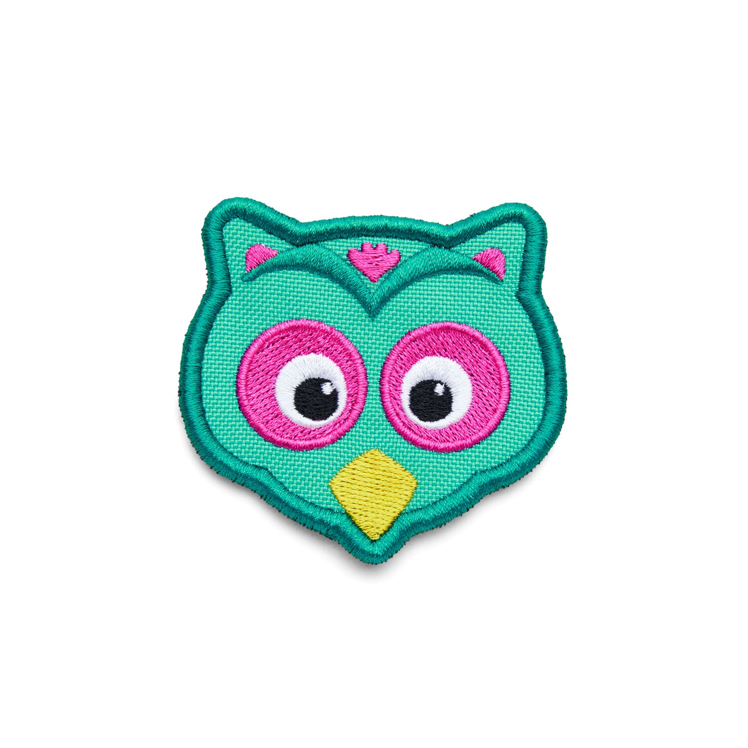 Affenzahn Individualisierung Klett Badge  Eule  Türkis