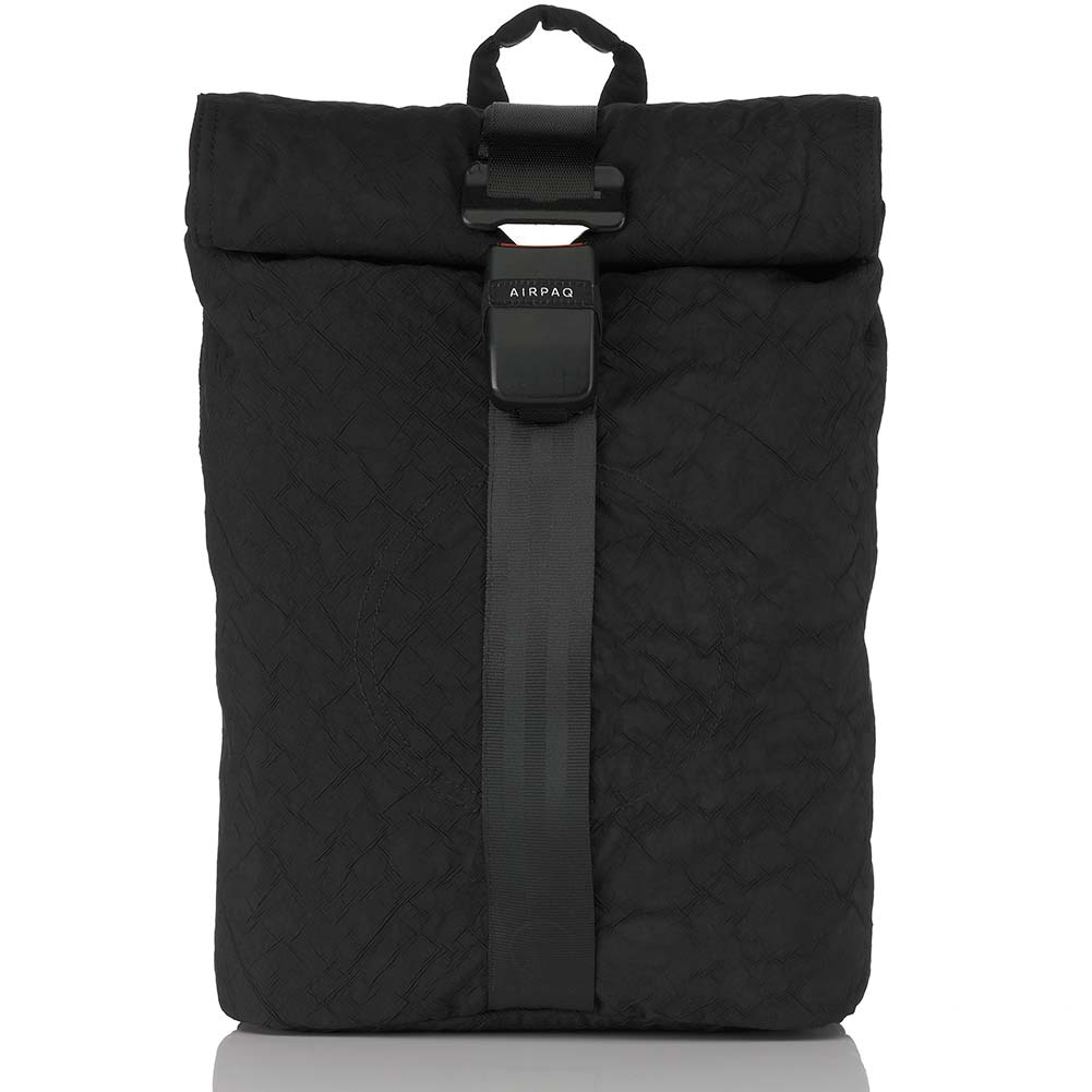 Airpaq 2.0 Unicolor Rolltop-Rucksack mit Laptopfach Black Uni