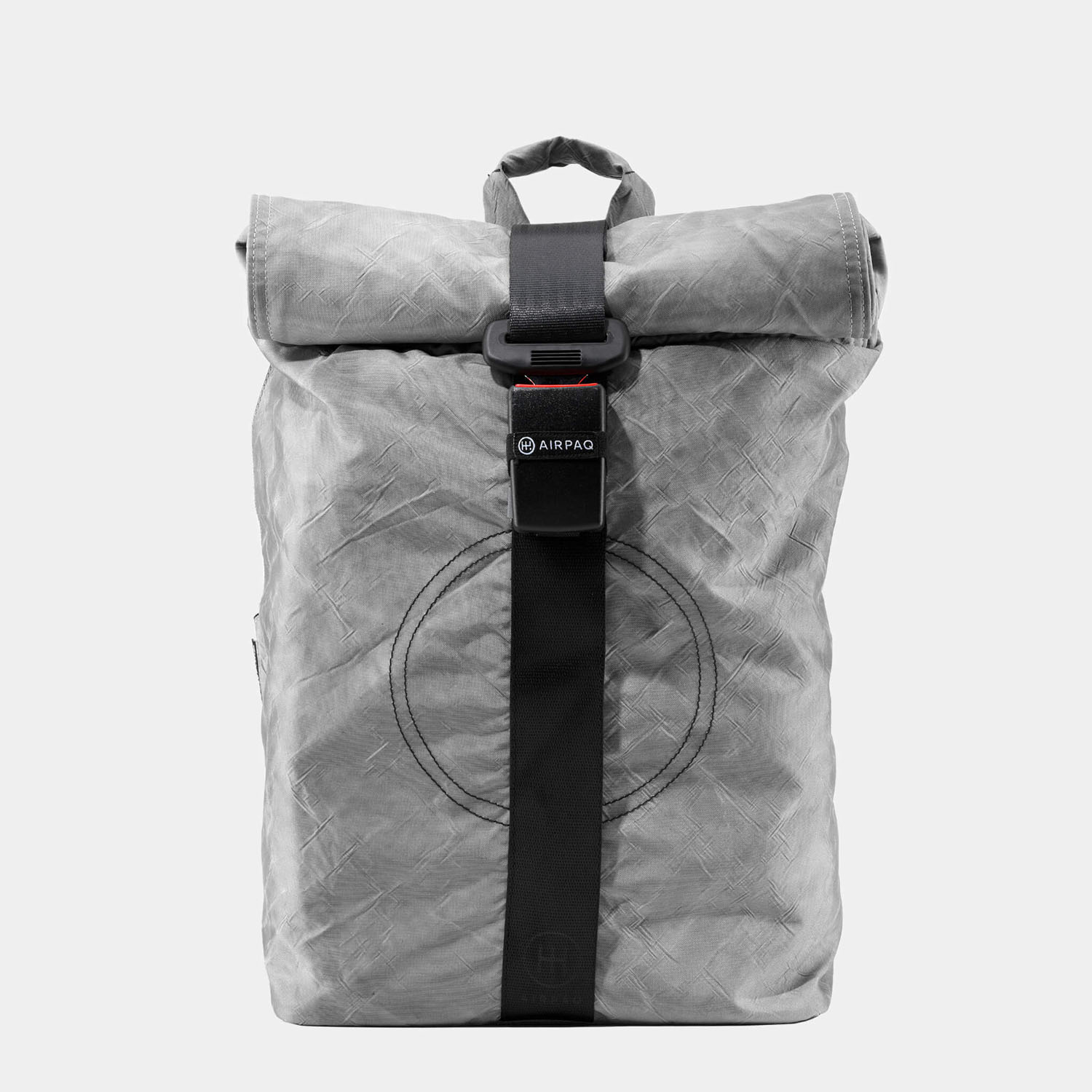 Airpaq Rolltop Airbag -Rucksack mit 15  Laptopfach Grau