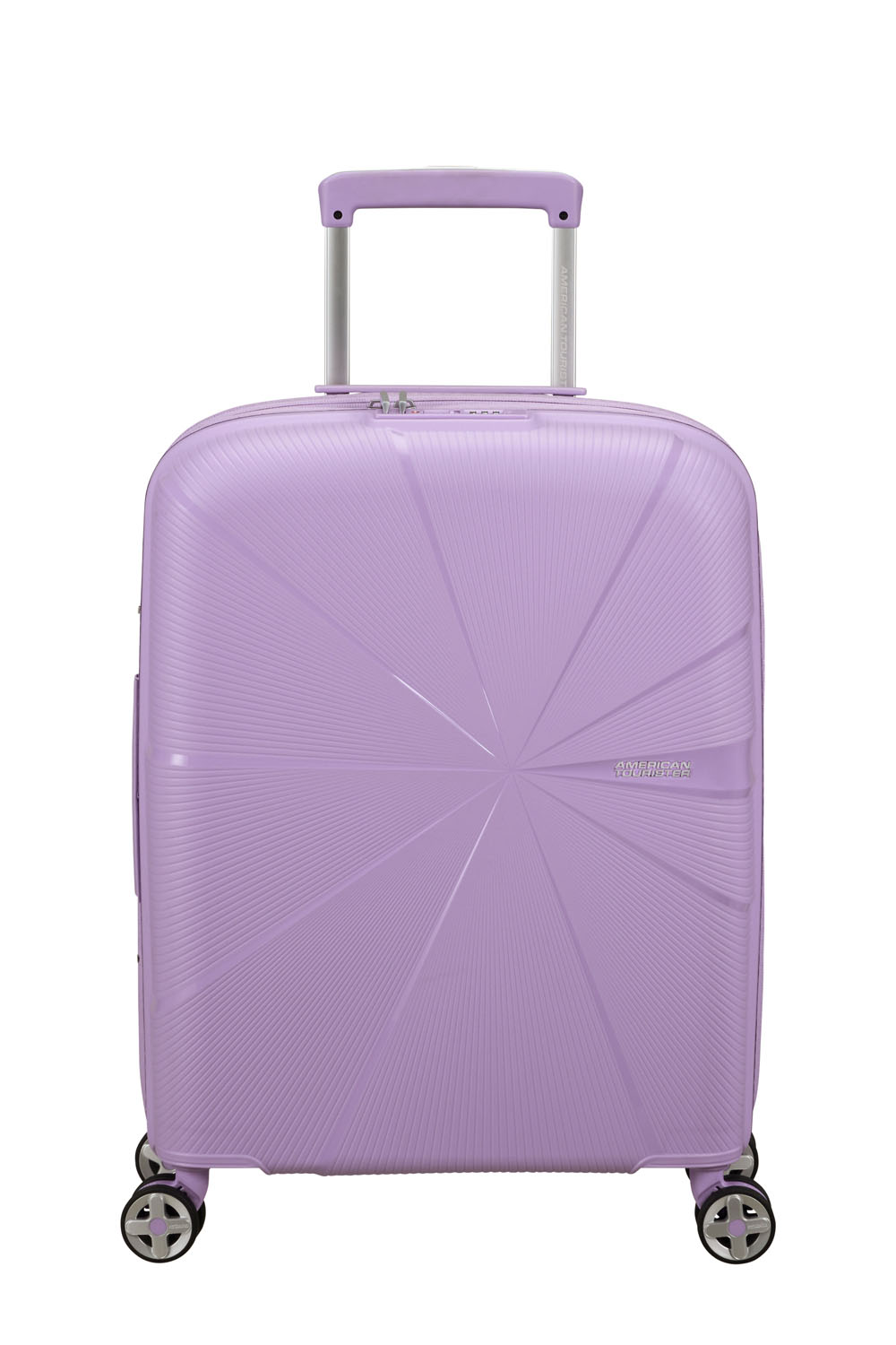 American Tourister StarVibe Handgepäck Trolley 55cm mit 4 Rollen, Erweiterbar + GRATIS HOTELGUTSCHEIN Digital Lavender