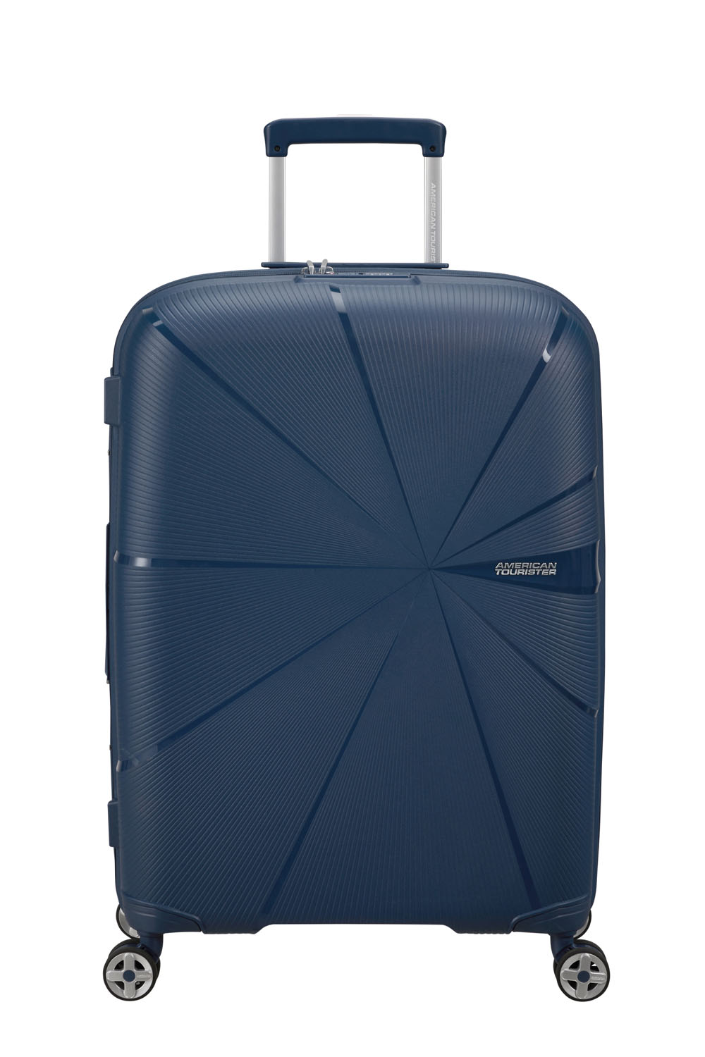 American Tourister StarVibe Trolley 67cm mit 4 Rollen, Erweiterbar + GRATIS HOTELGUTSCHEIN Navy