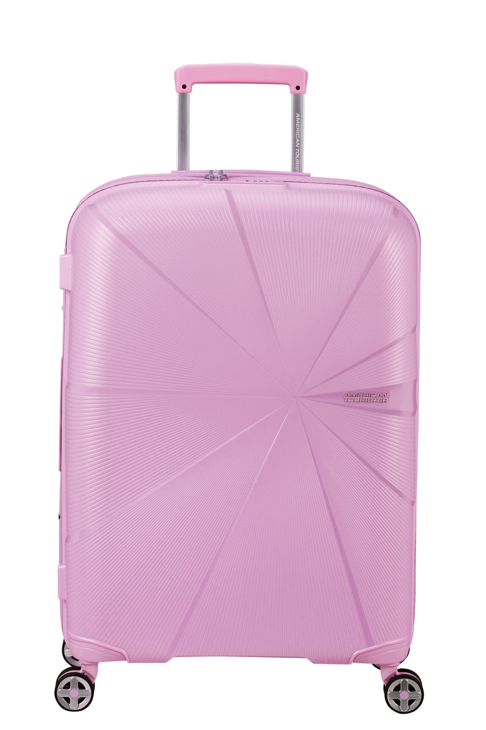 American Tourister StarVibe Trolley 67cm mit 4 Rollen, Erweiterbar + GRATIS HOTELGUTSCHEIN Metallic Pastel Lavender