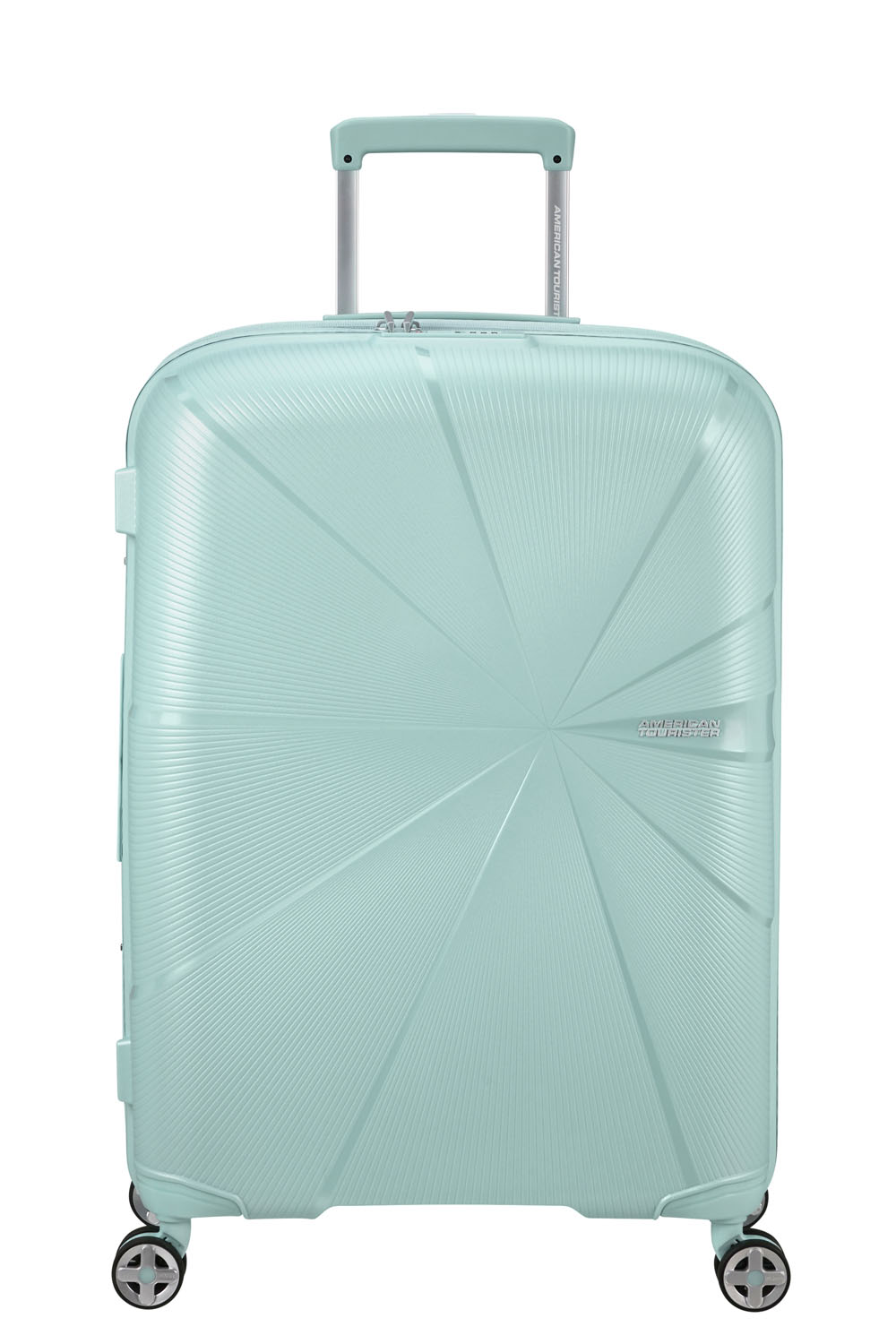 American Tourister StarVibe Trolley 67cm mit 4 Rollen, Erweiterbar + GRATIS HOTELGUTSCHEIN Metallic Surf Blue