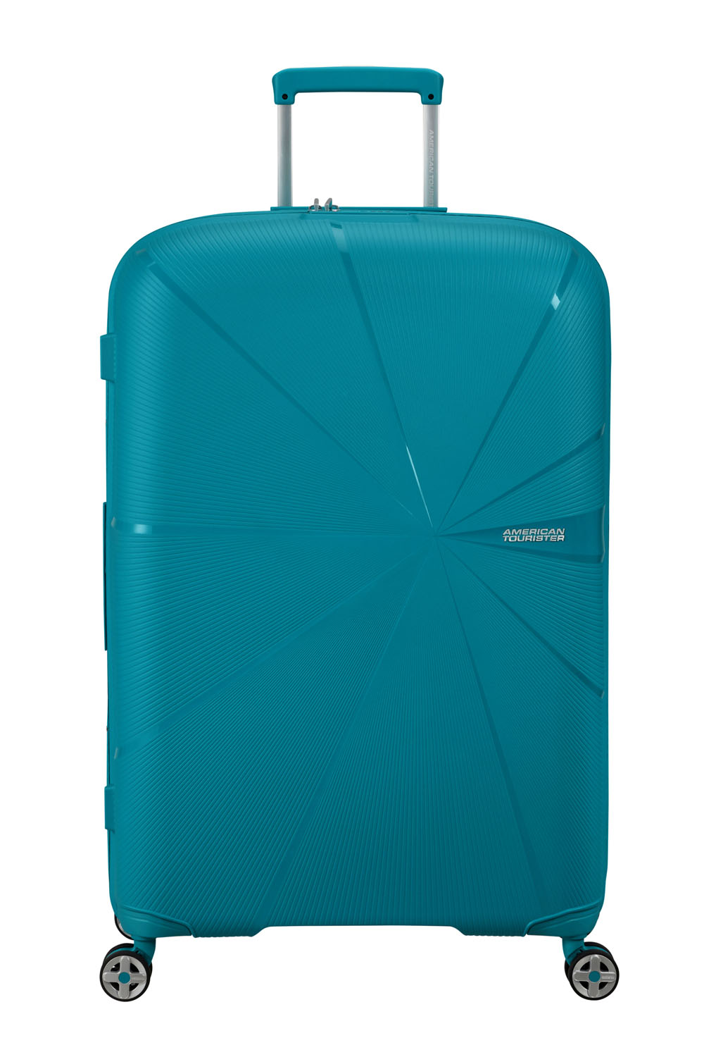 American Tourister StarVibe Trolley 77cm mit 4 Rollen, Erweiterbar + GRATIS HOTELGUTSCHEIN Verdigris