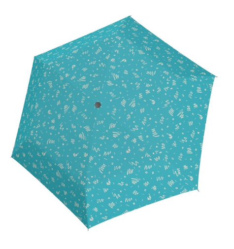 Thumbnail - doppler Zero Magic Leichtester Auf-Zu Automatik Taschenschirm Minimally aqua blue