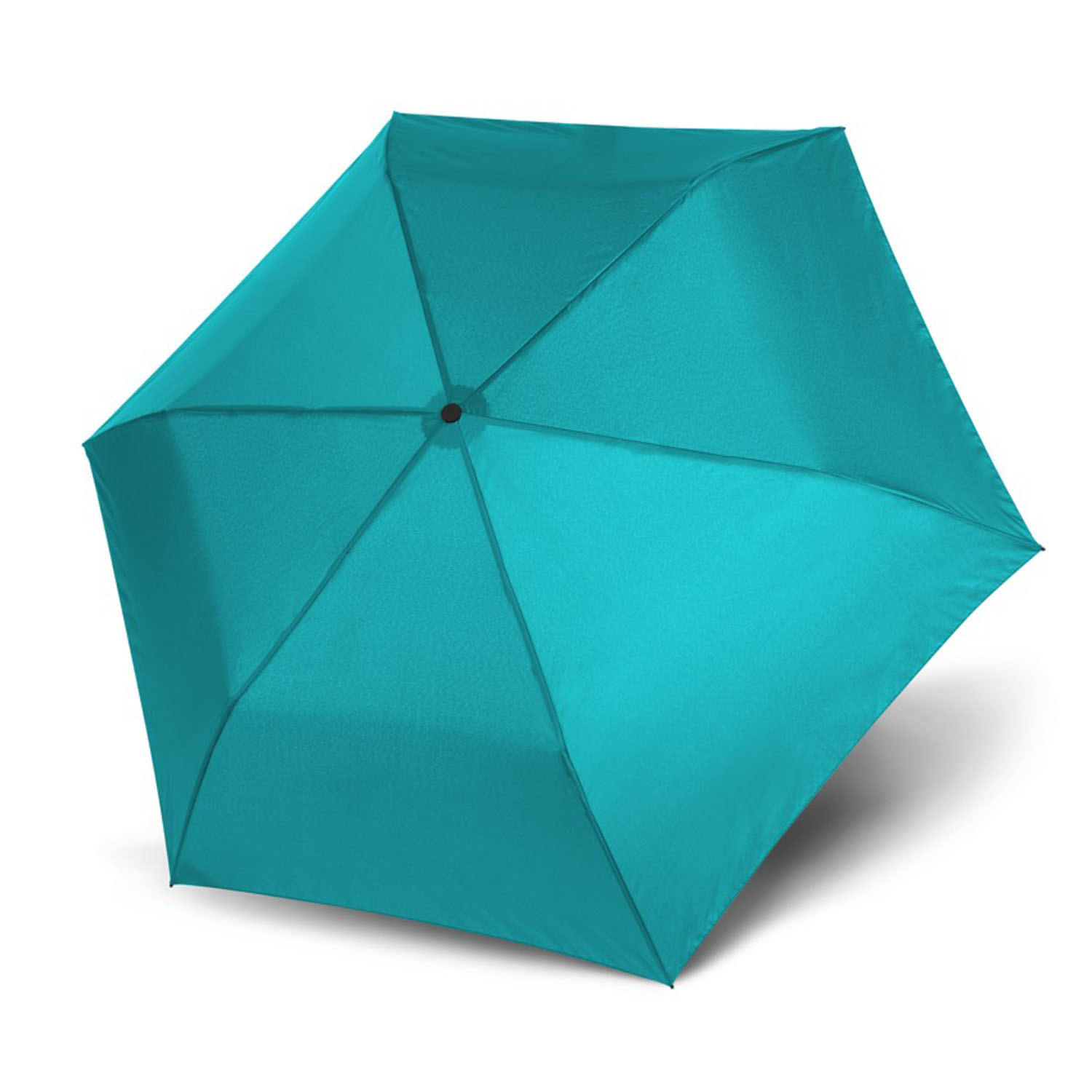 doppler Zero Magic Leichtester Auf-Zu Automatik Taschenschirm uni sun aqua blue
