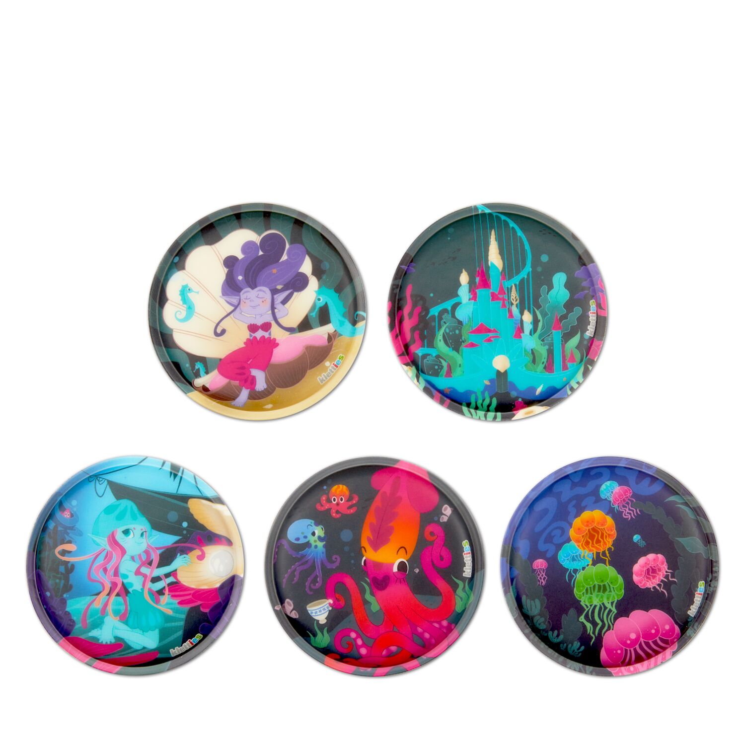 ergobag Kletties Matt Set (5-tlg.) Unterwasser Feen