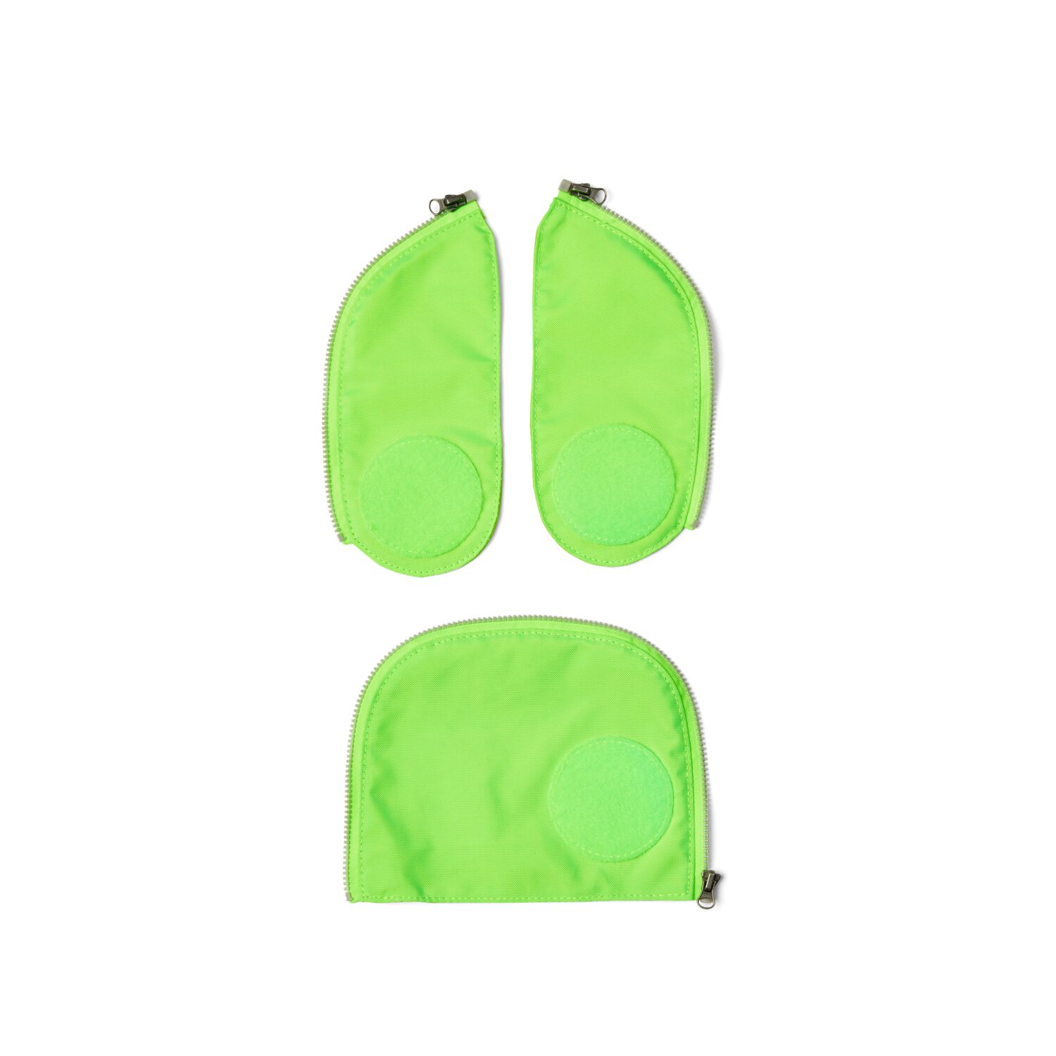 ergobag Schulzubehör Fluo Zip Set, 3-tlg. ab 2019 Grün
