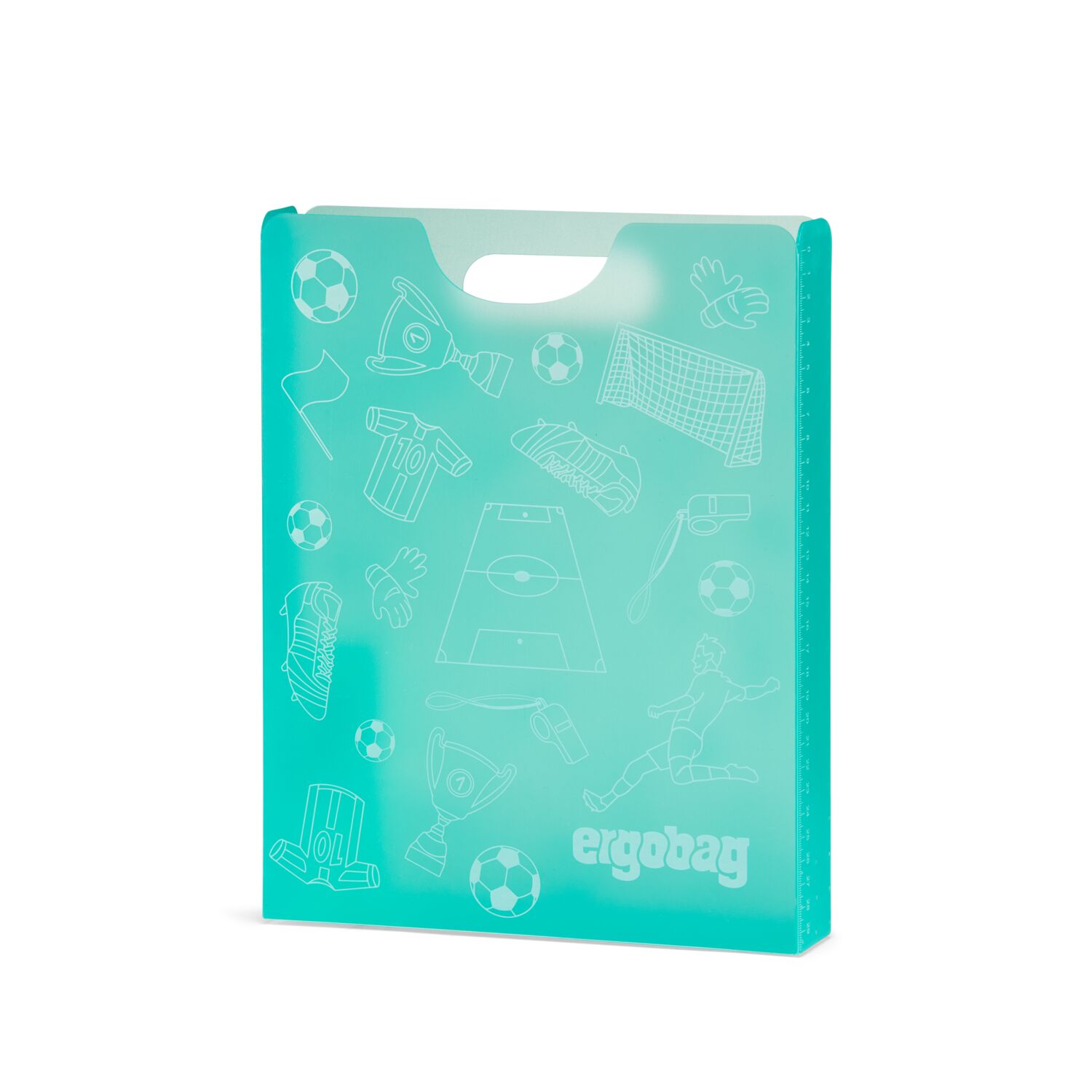 ergobag Schulzubehör Heftebox inkl. Griff Fußball