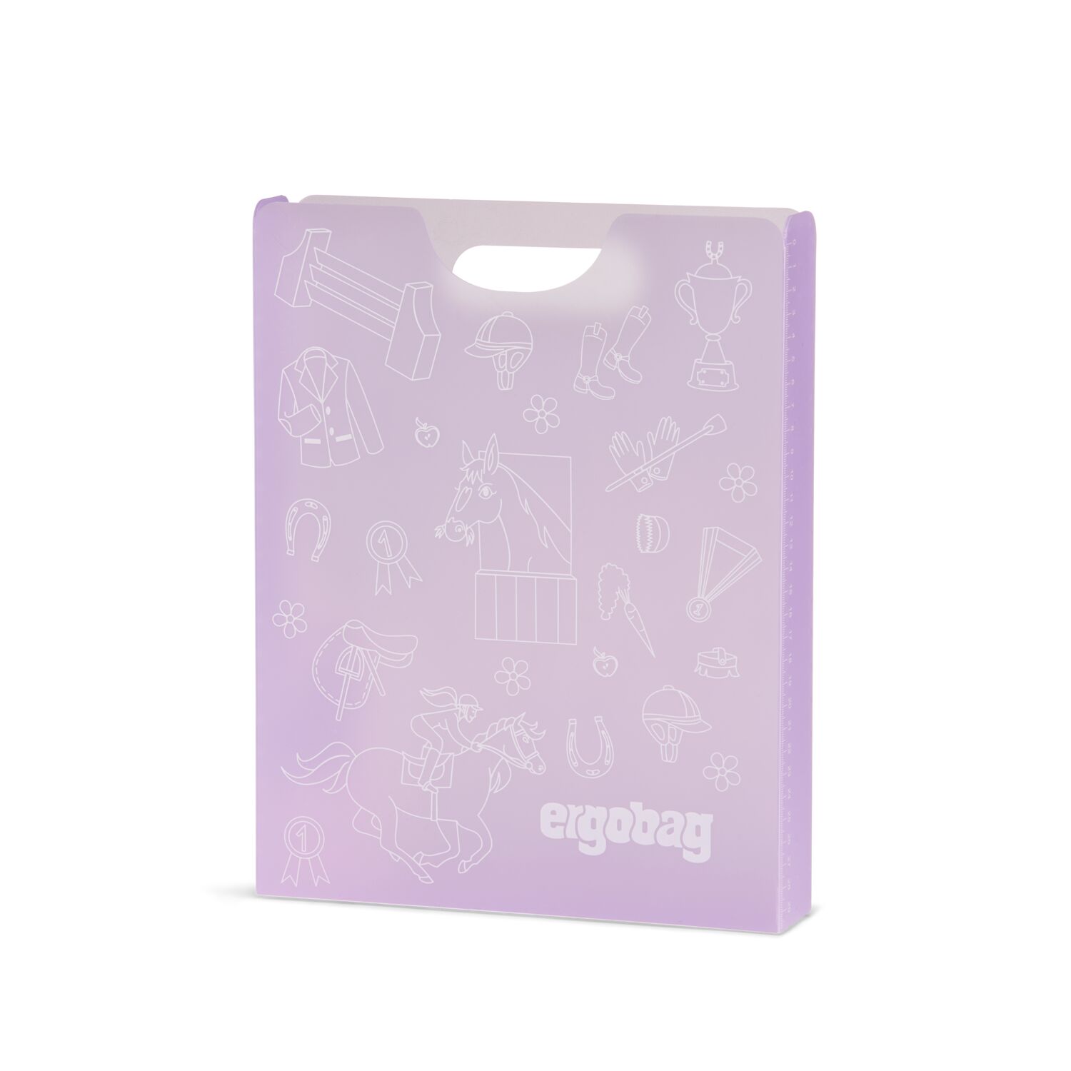 ergobag Schulzubehör Heftebox inkl. Griff Pferde