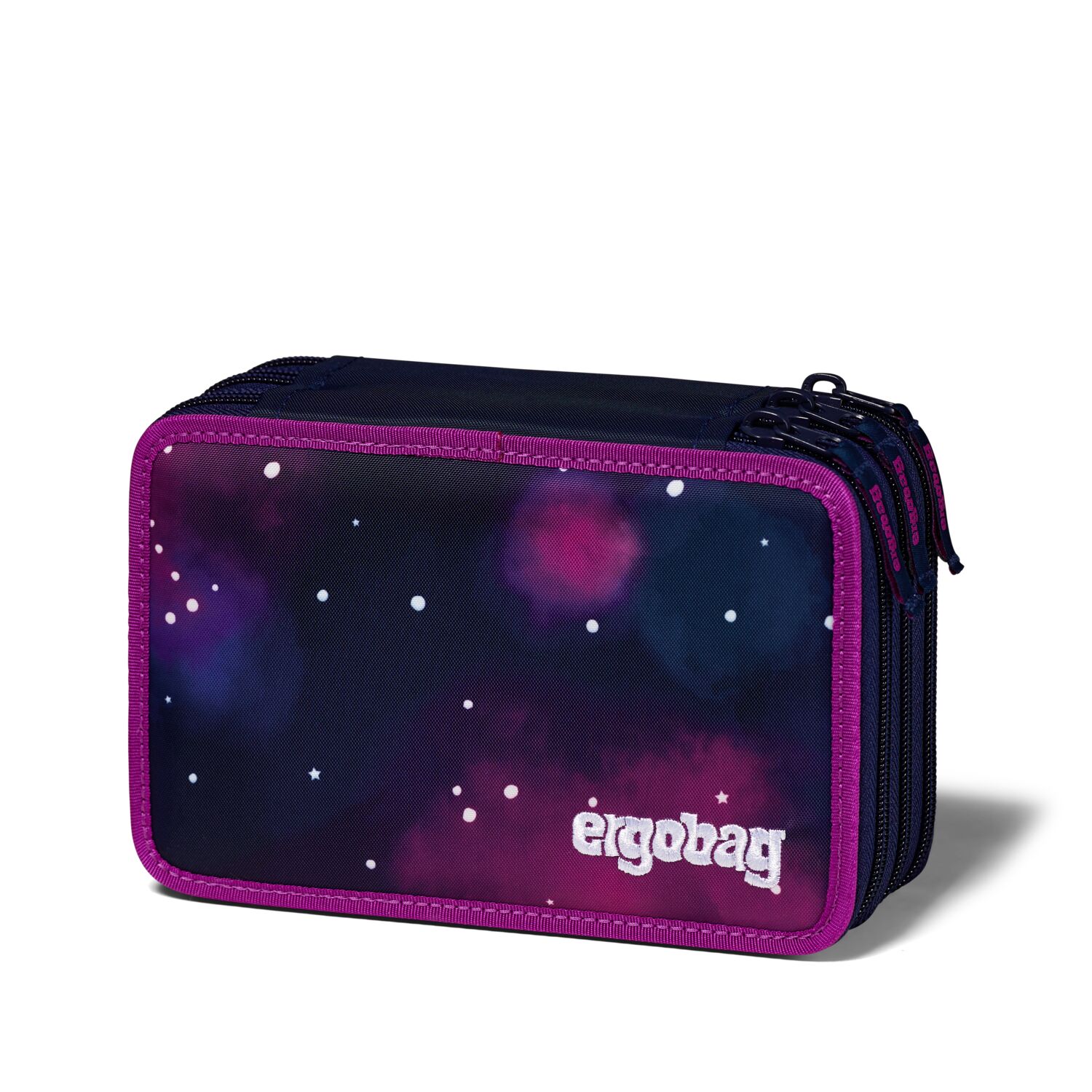 ergobag Schulzubehör SUPER REFLEX GLOW Maxi-Mäppchen, befüllt mit 3 Fächern Bärlaxy