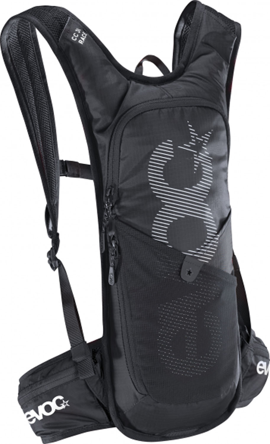 evoc CC Race 3L + 2L Trinkblase Rucksack Schwarz