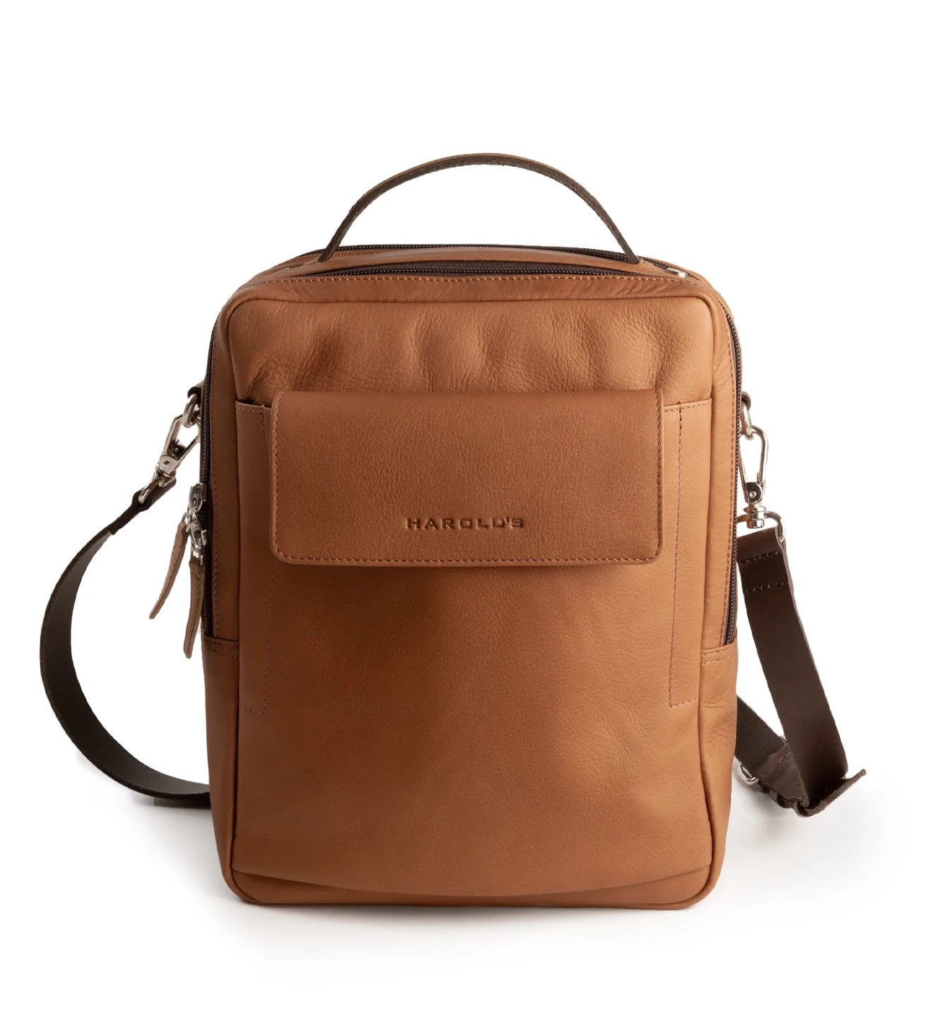Harold&#039 s Country Accessories große Umhängetasche mit Griff cognac