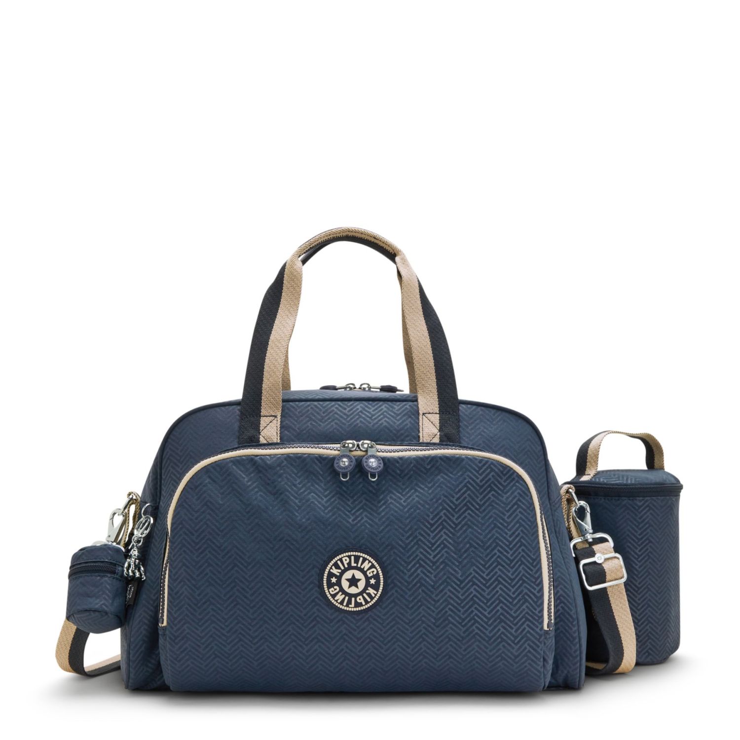 Kipling CAMAMA Babytasche mit Wickelmatte Endless Bleu Emboss