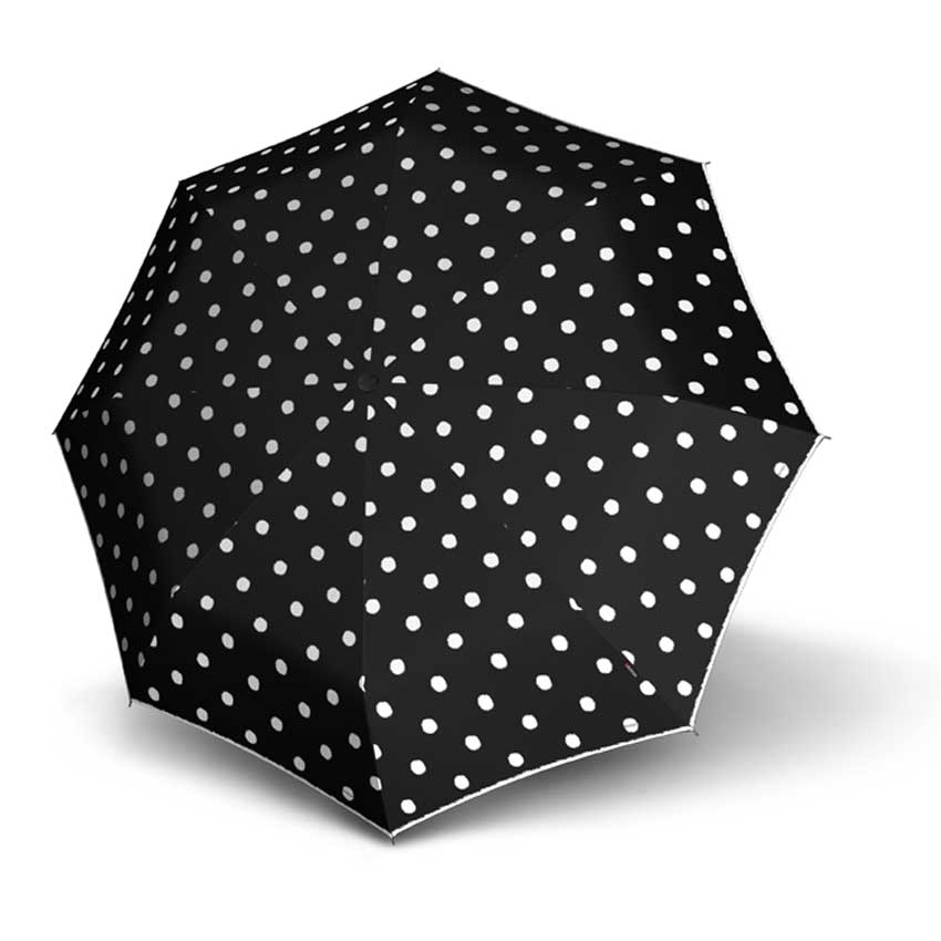 Knirps T.010 Small Manual Taschenschirm Dots Art Black