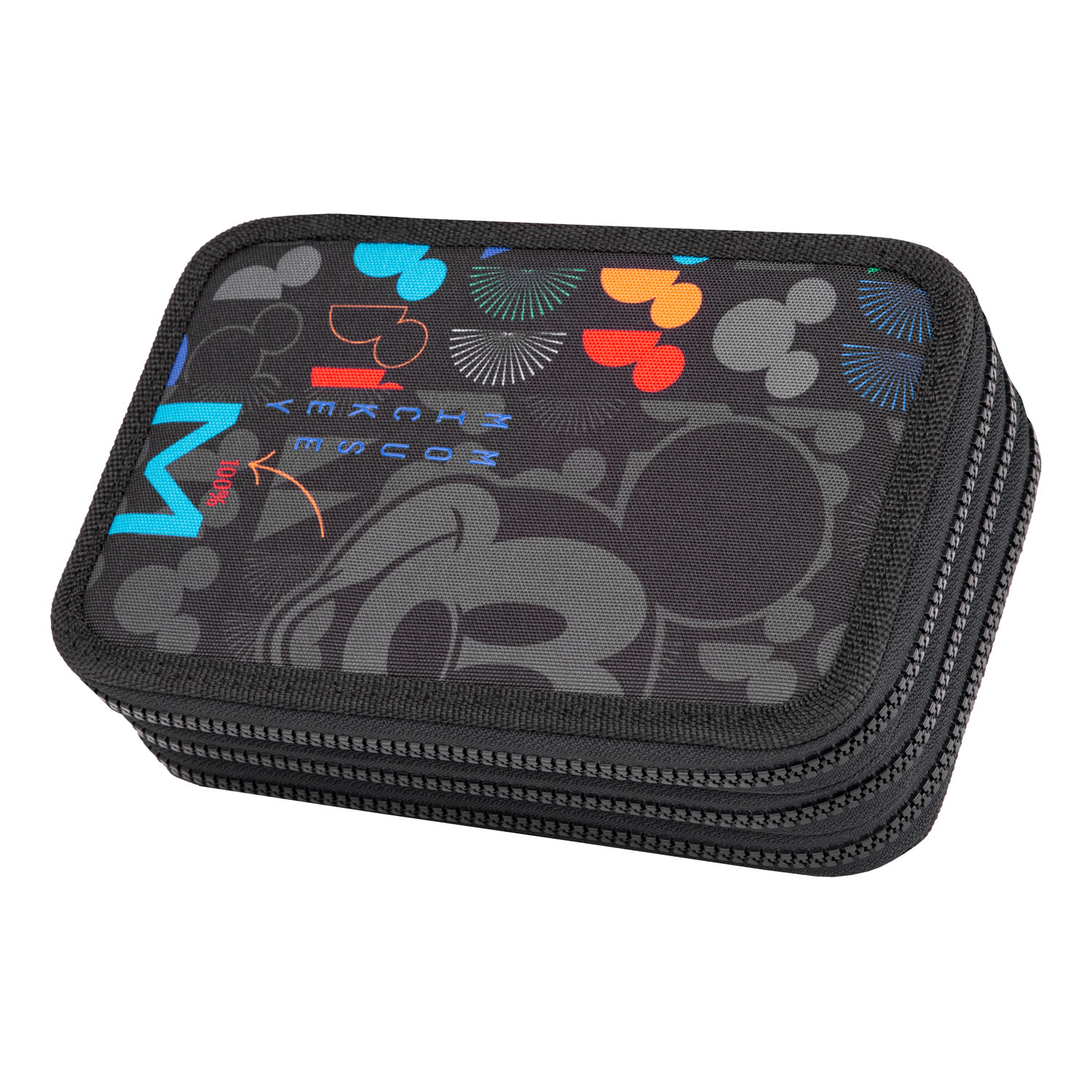 McNeill Schulzubehör CoolPack Etui gefüllt, 3-Zip -Kollektion Disney MICKEY MOUSE