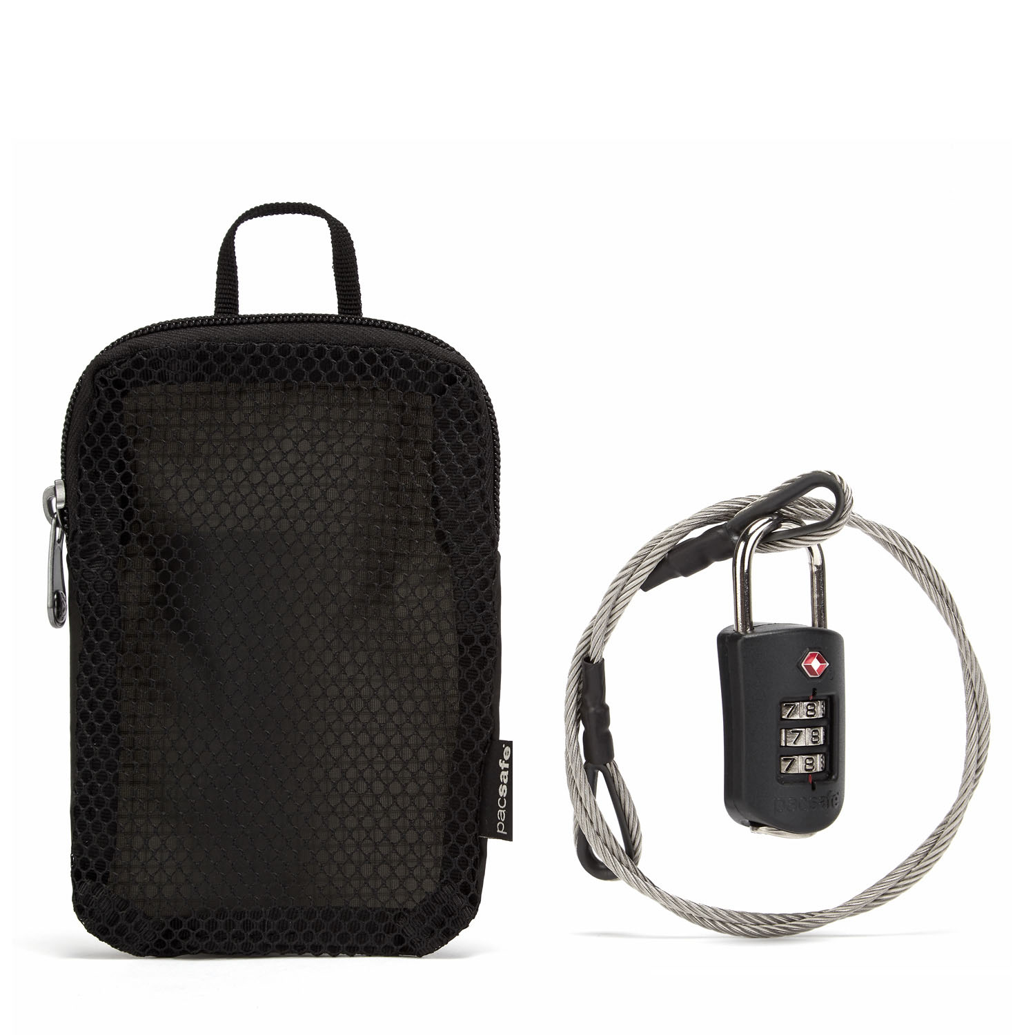 pacsafe Prosafe® 1000 Combination Lock With Steel Cable Black