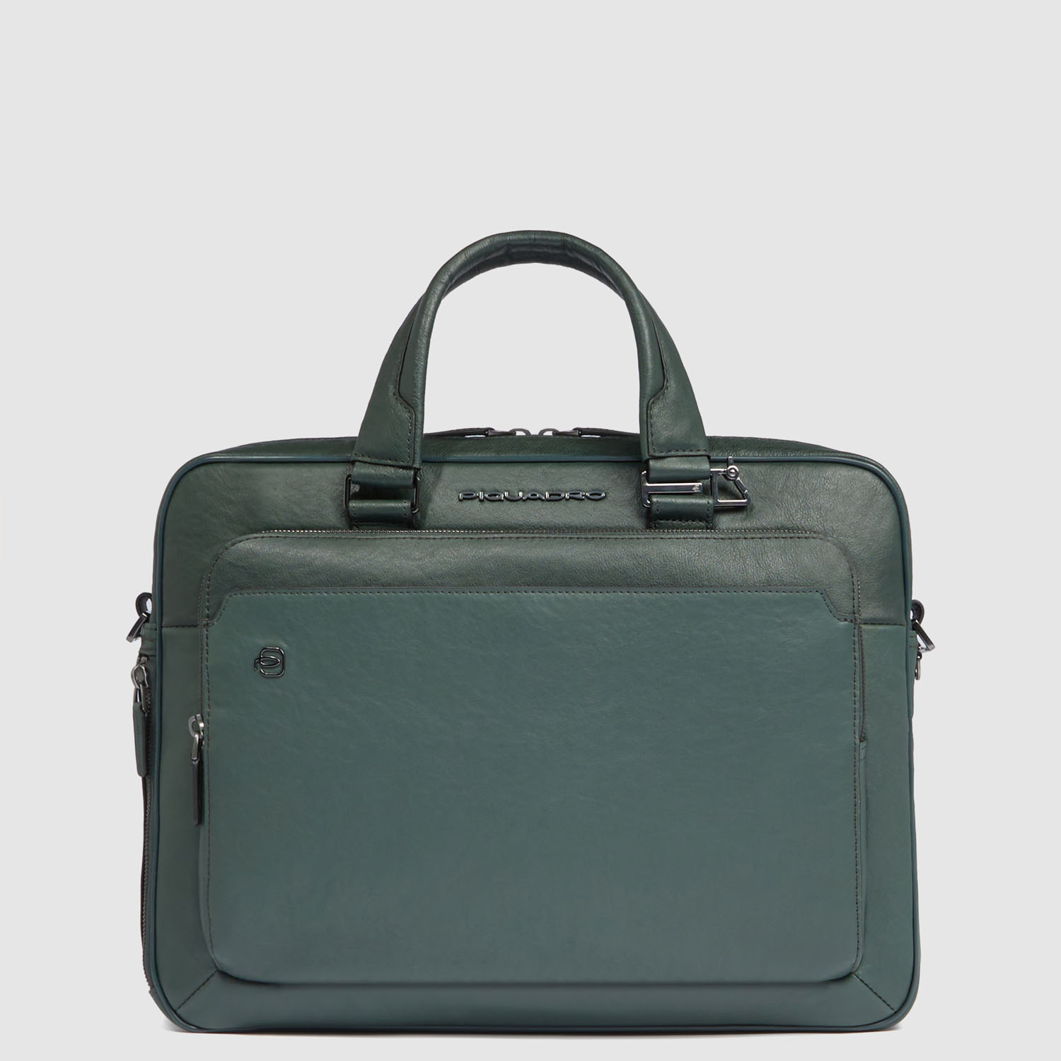 Piquadro Black Square Kurzgriff-Computer-Tasche 15 -Fach mit zwei Griffen Grün