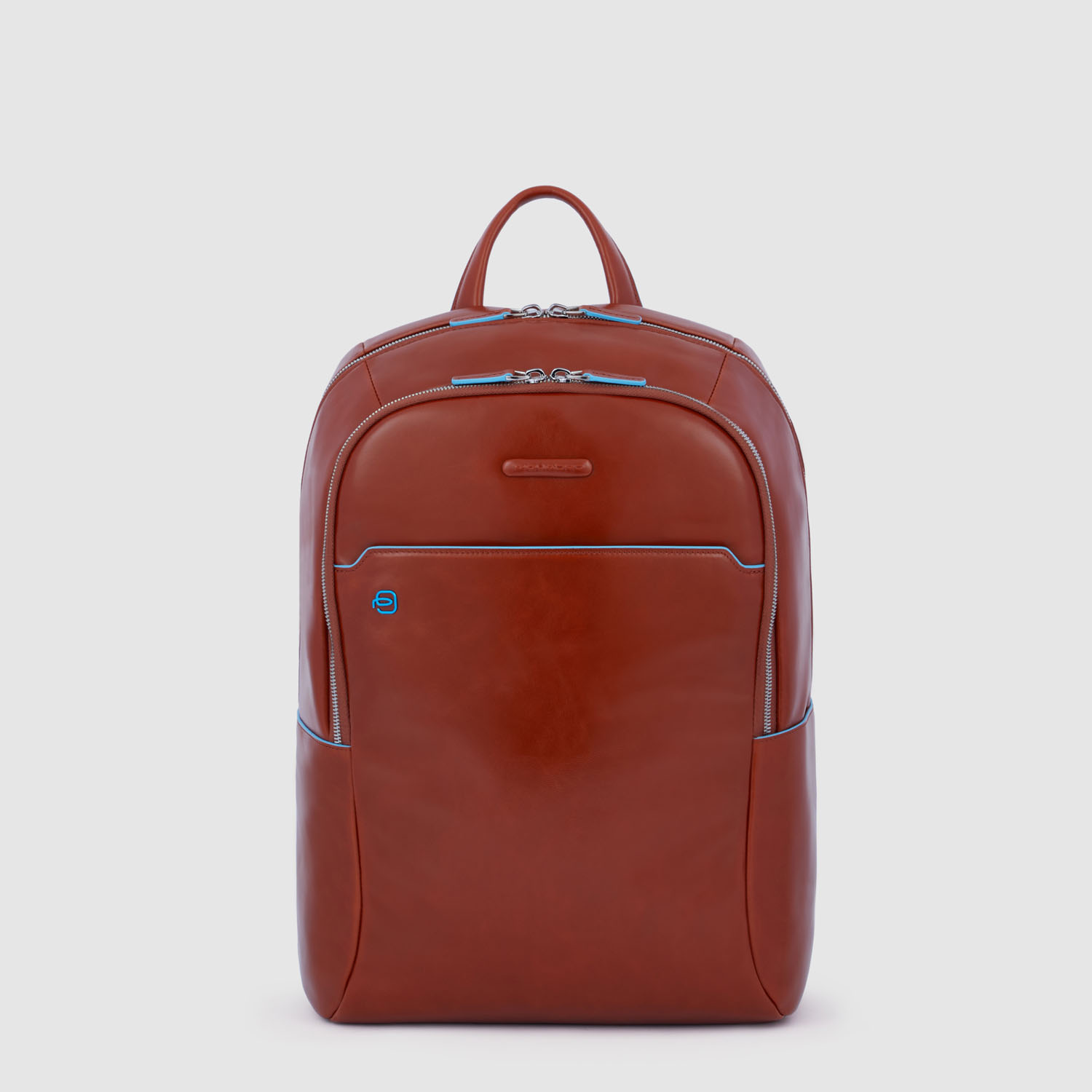 Piquadro Blue Square Kleiner Laptoprucksack 14  mit iPad®-Fach cuoio5