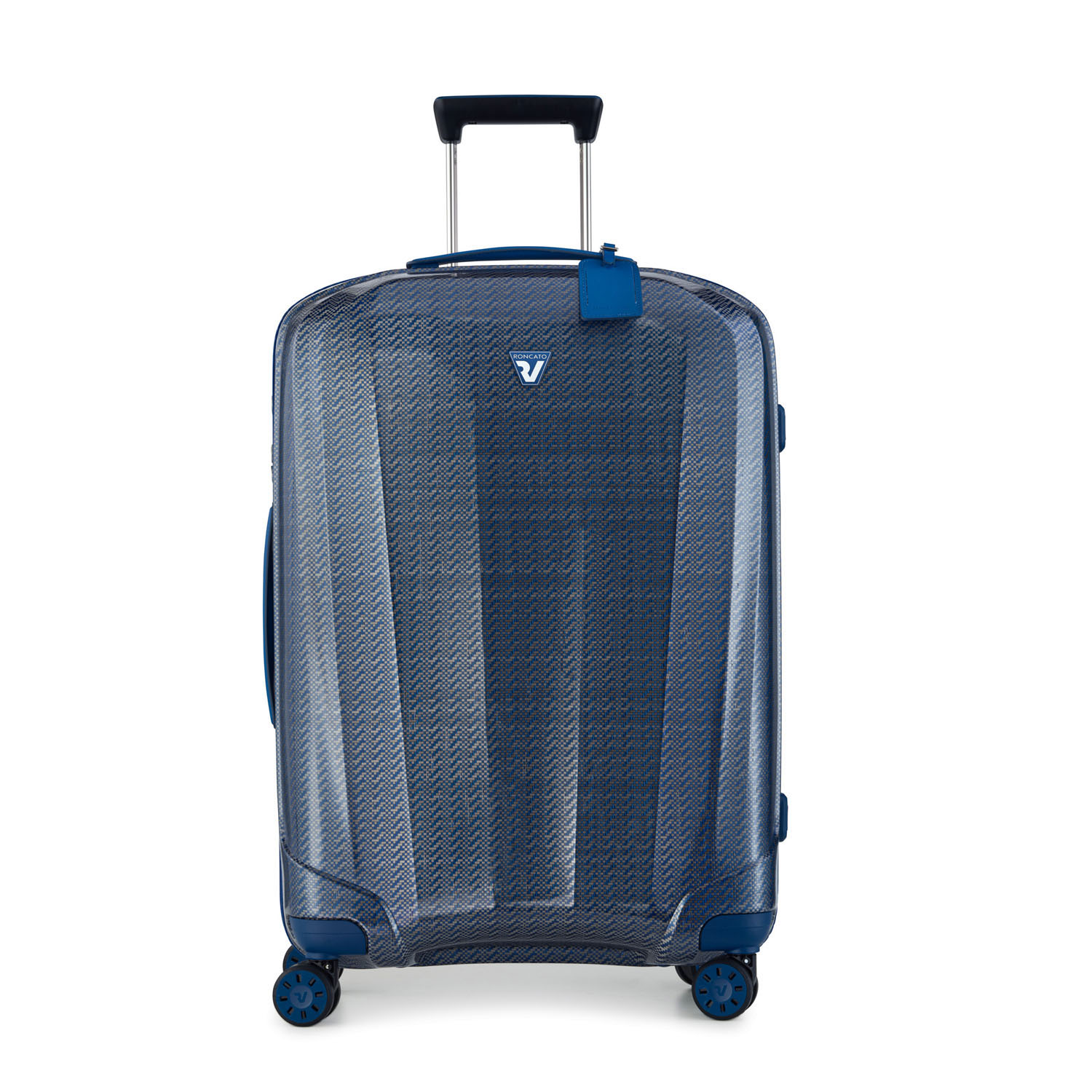 envelop artillerie Syndicaat Roncato WE ARE GLAM TEXTURE Trolley M 4-Rollen, 70cm Platino-Blue Pied De  Poule | jetzt online kaufen auf Koffer.de ✓