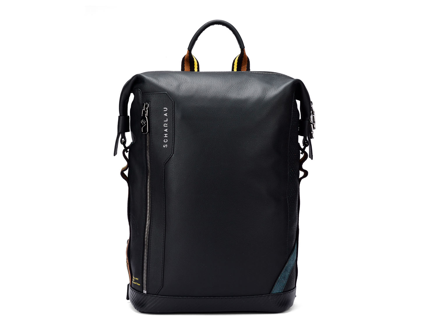SCHARLAU Slackline RONJA Leder Rucksack für 13  Laptopfach Black