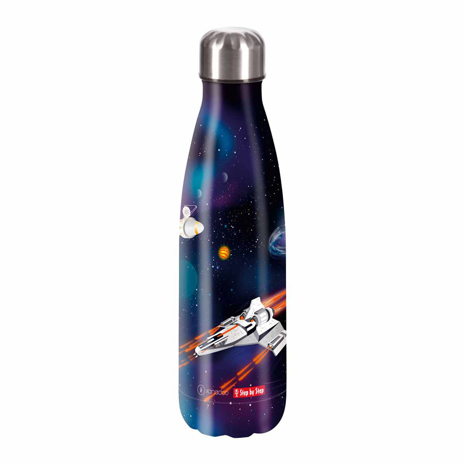 Step by Step Schulzubehör Isolierte Edelstahl-Trinkflasche Xanadoo 500ml Starship Galactus