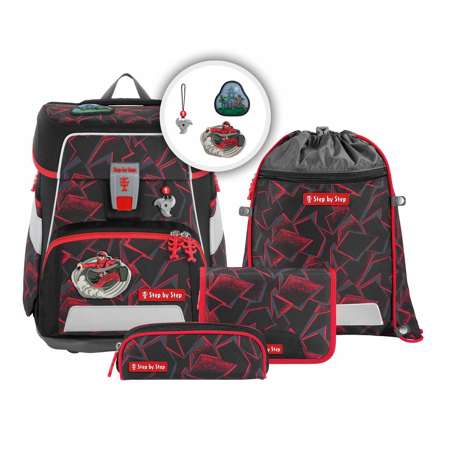 Step by Step SPACE Schulranzen-Set, 5-teilig Ninja Yuma